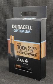 Батарейка мини-пальчиковая LR03 Duracell OPTIMUM ( 4шт. )