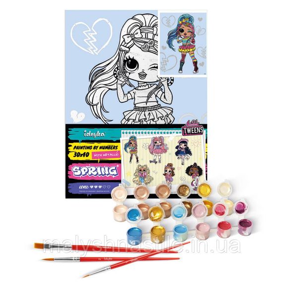 Картина за номерами "L.O.L. Surprise! Tweens Emma Emo" KHO6278, 30х40 см | Зображення 1