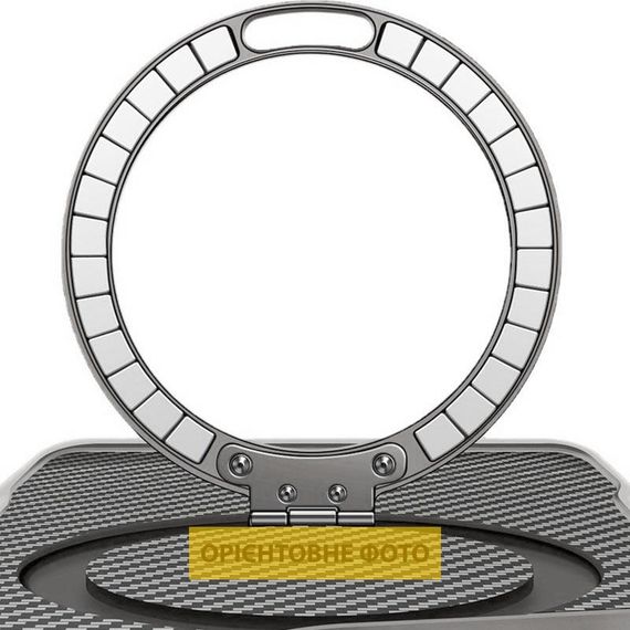 TPU+PC чохол Metal Buttons with Magnetic Fit Carbon Ring для Apple iPhone 17 Air (6.5") Сірий | Зображення 1