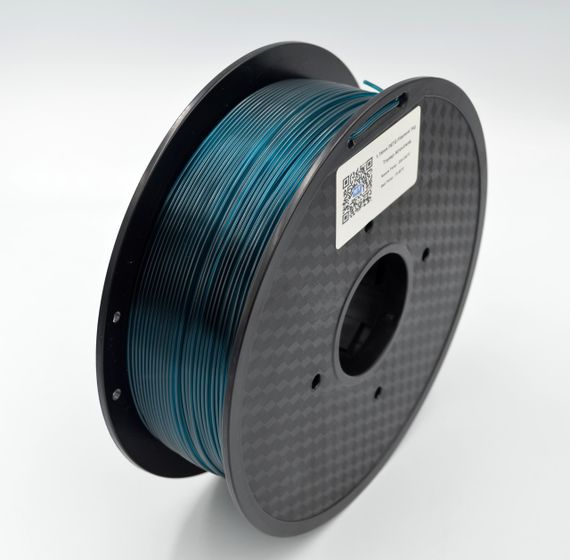 Опт та роздріб. Філамент для 3D-принтера MT PETG, 1.75 мм, прозорий аквамарин, 1 кг (3DMT-PETG1.75-01-TA)