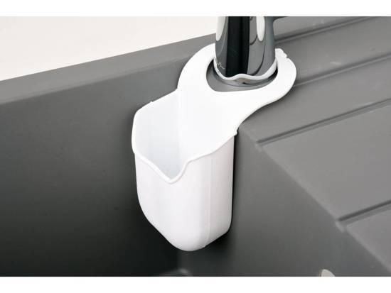 Органайзер силіконовий, білий, підвісний FALA для губки, 200х 100 мм VR-74786