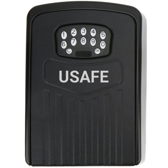 Электронный мини сейф для ключей uSafe KS-10 с кодовым замком и управлением со смартфона через Bluetooth, Черный (0167) | Зображення 1