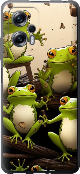 Чехол на Xiaomi Redmi Note 11T Pro Жабки "5656u-2644-17620"