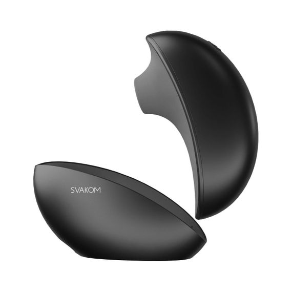 Вакуумний кліторальний смарт-стимулятор Svakom Pulse Galaxie Midnight Black, проєктор зоряного неба sexstyle