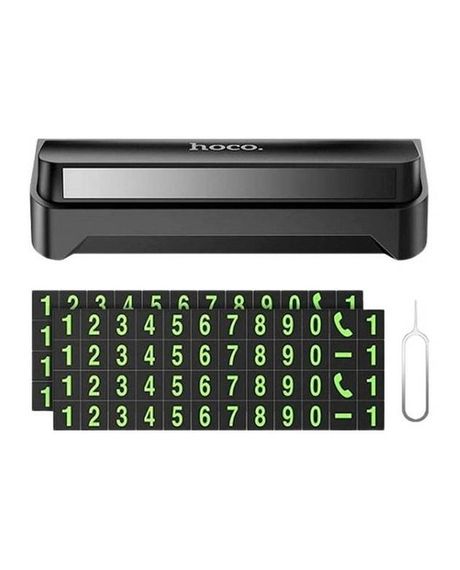 Паркувальна автовізитка Hoco DPH02 на панель автомобіля Black | Зображення 3