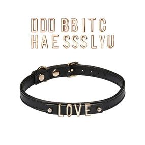 Чокер Liebe Seele DIY Choker with 21 Removable Letters sexstyle