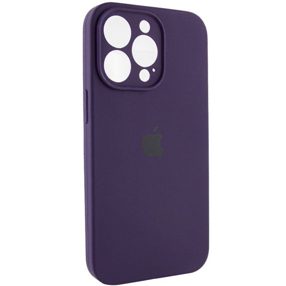 Чехол Silicone Case Full Camera Protective (AA) для Apple iPhone 15 Pro (6.1") Фиолетовый / Elderberry | Зображення 1