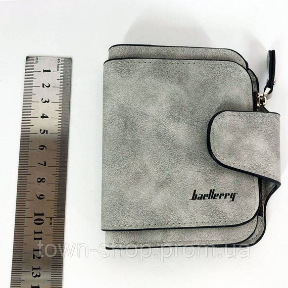 Портмоне Кошелек Baellerry Forever Mini N2346, небольшой женский кошелек в подарок. Цвет: серый | Зображення 7