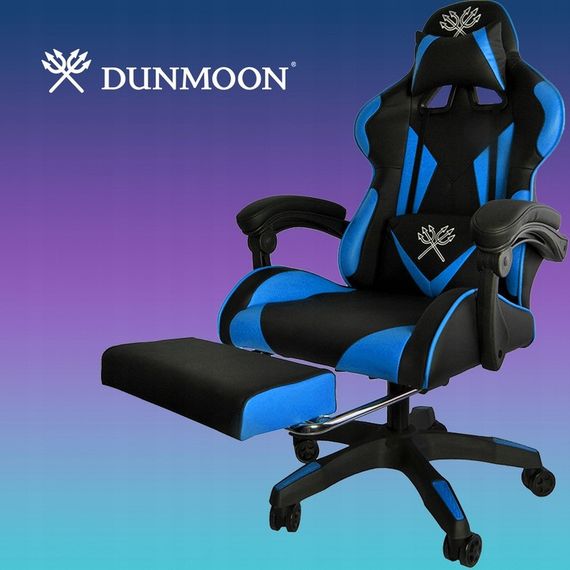 Ігрове крісло DUNMOON геймерське з підставкою для ніг Malatec Dunmoon 8978 BLUE | Зображення 7