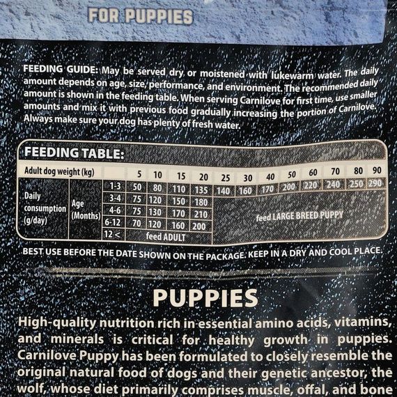 Корм сухий Carnilove Puppy Salmon and Turkey для цуценят усіх порід з лососем та індичкою 1,5 кг | Зображення 4