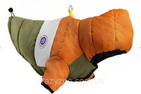 Куртка для собак и котов EcoToys Khaki Orange XXXL оранжевая c хаки A: 44 см B: 61 см C: 43 см 6942
