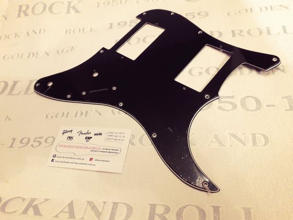 Пікгард для електогітари HH Fender Stratocaster ST China Чорний на 2 потенціометри | Зображення 2