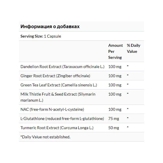 Комплекс для профілактики печінки Bluebonnet Nutrition Targeted Choice, Liver Detox 30 Veg Caps | Зображення 2