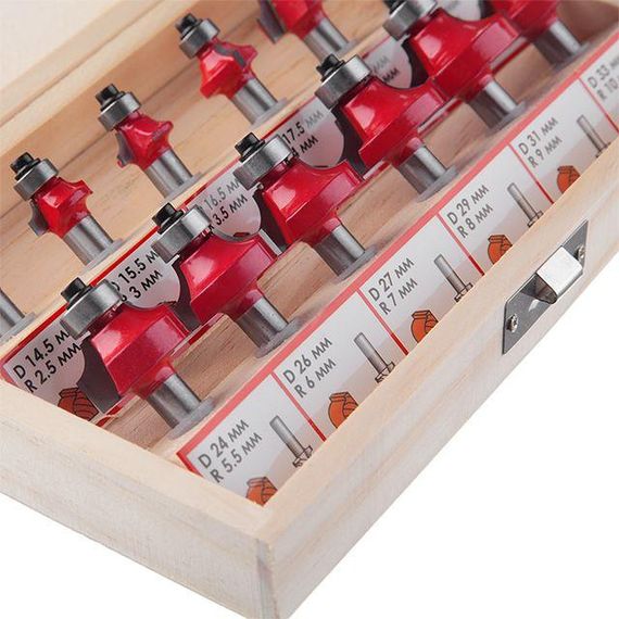 Набір фрез калювальних, 12 од. INTERTOOL HT-0077 | Зображення 2