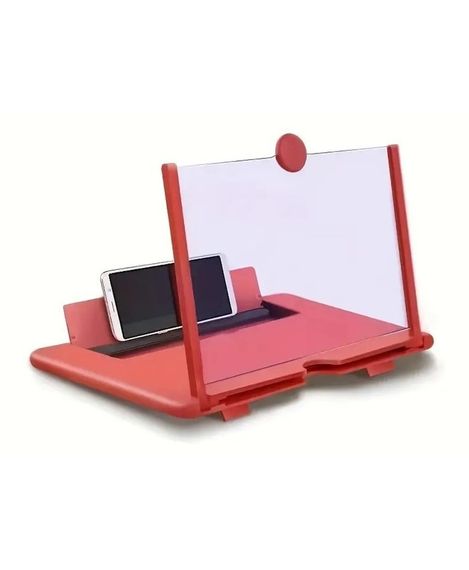 Підставка-збільшувач екрану смартфона 3D Video Amplifier (8022) складна Червоний