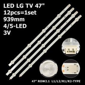 LED підсвітка LG TV 47" inch 939mm (3шт. R1+3шт. L1+3шт. R2+3шт. L2) ROW2.1 Rev 0.7 6916L-1176A 12шт.