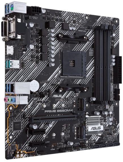 Материнcька плата ASUS PRIME B550M-K sAM4 B550 4xDDR4 M.2 HDMI DVI D-Sub mATX 90MB14V0-M0EAY0 | Зображення 2