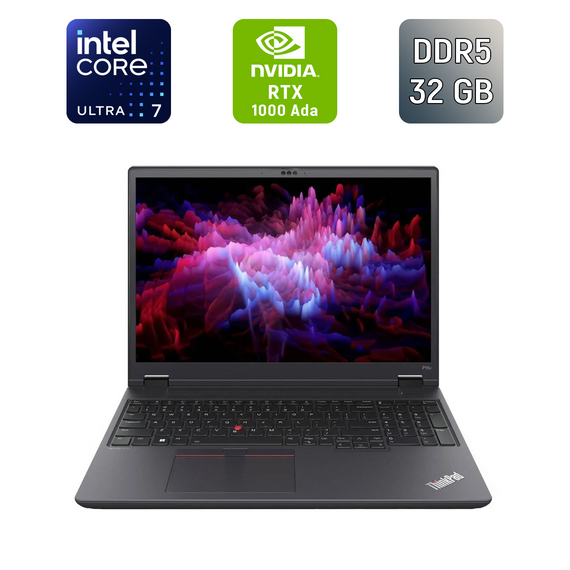 Мобильная рабочая станция Lenovo ThinkPad P16v Gen2 / 16" (1920x1200) IPS / Intel Core Ultra 7 155H (16 (22) ядер по 1.4 - 4.8 GHz) / 32 GB DDR5 / 1000 GB SSD / nVidia RTX 1000 Ada, 6 GB GDDR6, 96-bit / WebCam б/у