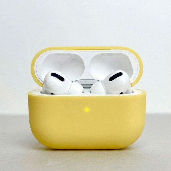 Силіконовий чохол для навушників pods Pro 3 (Жовтий)