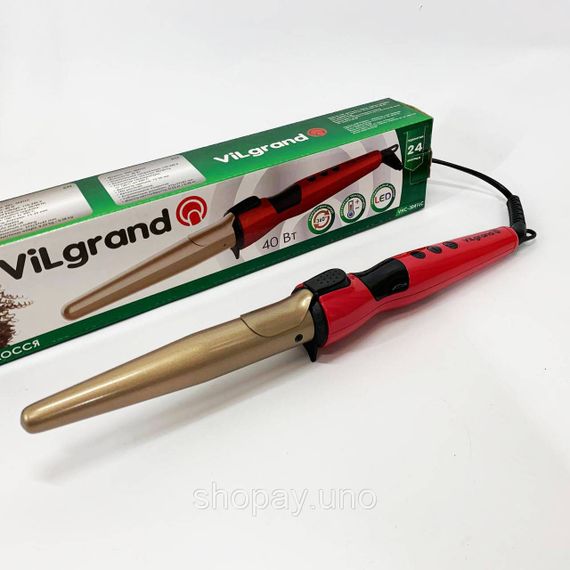 Плойка для створення укладання волосся ViLgrand VHC-3041LC 40Вт, Сучасні щипці для завивки волосся UF-44 | Зображення 6