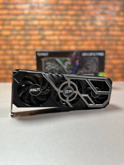 Дискретна відеокарта Palit GeForce RTX 3070 Ti GamingPro, 8 GB GDDR6X, 256-bit / 1x HDMI, 3x DisplayPort / Коробка / (NED307T019P2-1046A) б/в | Зображення 1