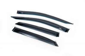 Вітровики з хром молдингом Short (4 шт, HIC) для Lexus RX 2016-2022 рр