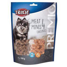 Ласощі для собак з куркою, яловичиною, бараниною та качкою Trixie Premio 4 Meat Minis, 400 гр