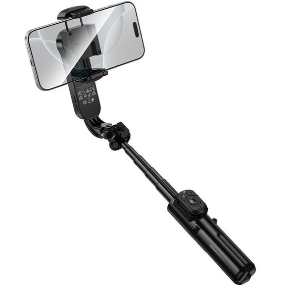 Монопод для селфі Hoco K90 Support axis smart+light Black | Зображення 5