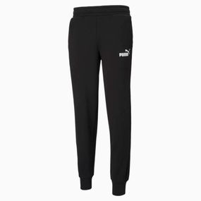 Штани спортивні Puma Essentials Logo 586714 01 (чорні, чоловічі, теплі, з флісом, вільні, бренд пума)