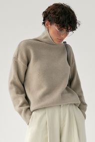 В'язаний теплий базовий гольф - кавовий цвет, ONE SIZE (є розміри)