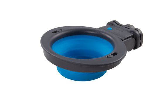 Миска складана з кріпленням на клітину Dexas Collapsible Kennel Bowl, 0.24 л, блакитна