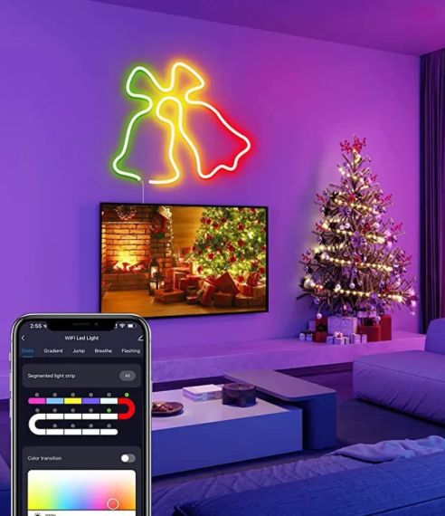 Гибкий неон Light Strip 6 м RGB 12V (6×12 мм) с Bluetooth-управлением | Зображення 4