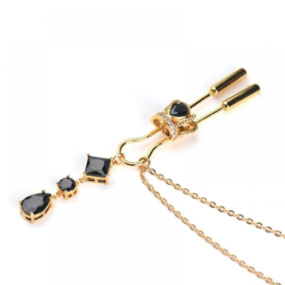 Зажимы для сосков UPKO на цепочке в виде короны с подвесками sexstyle | Зображення 9