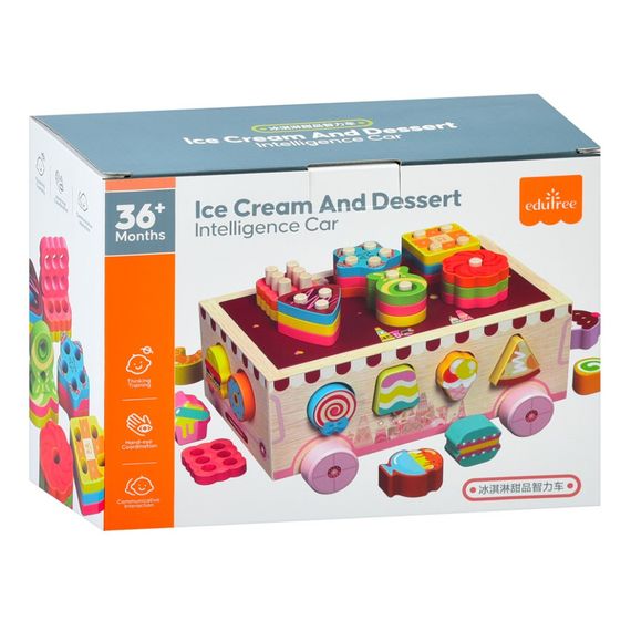 Дерев'яна іграшка Центр розвиваючий MD 0893 сортер, фігурки солодощі | Зображення 1