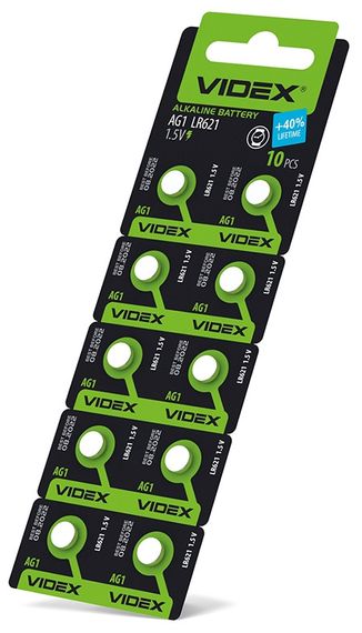 Батарейка годинникова Videx AG 1/LR621