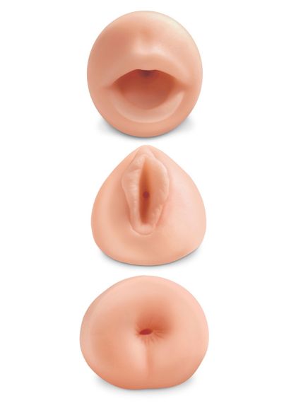 Набор из 3-х мастурбаторов Pipedream Extreme ALL 3 HOLES Вагина, Анус и Рот Sex Aura | Зображення 2