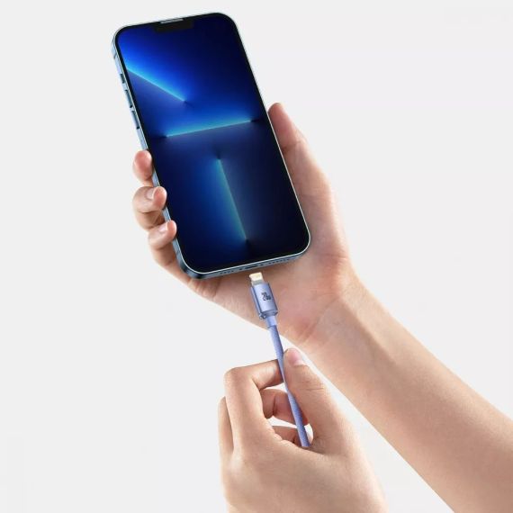 Кабель Baseus Crystal Shine Series Fast Charging Type-C to Lightning 20W (1.2m) | Зображення 1
