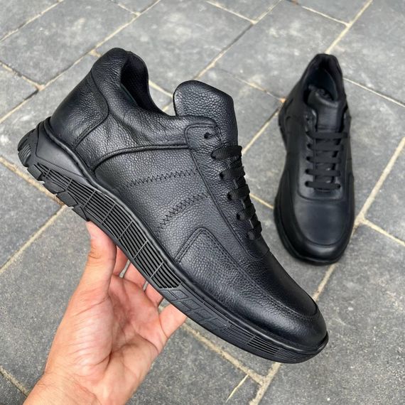 Кожаные черные кеды Luciano Bellini 43 размер | Зображення 2