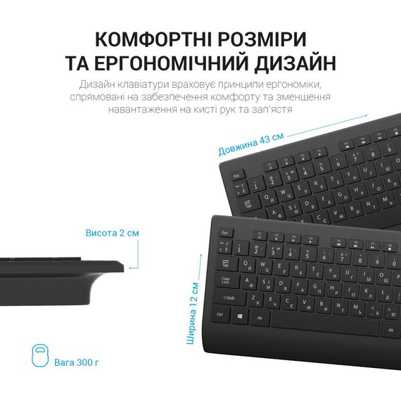 Клавіатура OfficePro SK360 USB Black (SK360) | Зображення 7