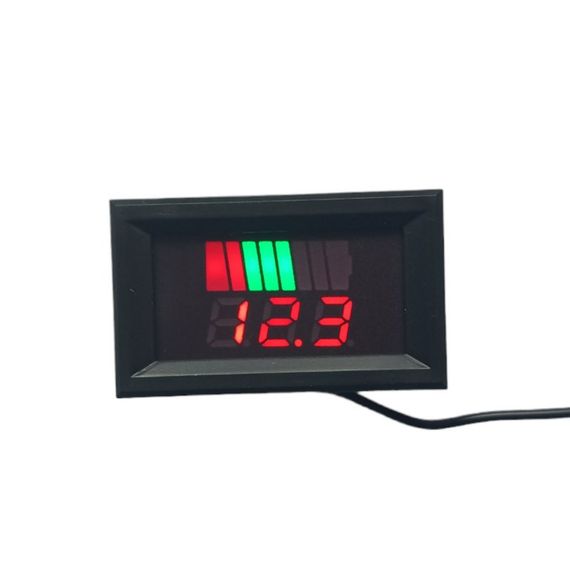 Вольтметр цифровой 9-60V с индикатором уровня для свинцово-кислотного акб