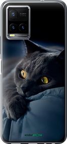 Чохол на Vivo Y33s Димчастий кіт "825u-2643-2448"