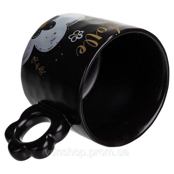 Чашка для чаю та кави порцелянова Love 420 (мл) гарна оригінальна кружка на подарунок FM-14B | Зображення 3