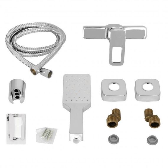 Змішувач для душу Lidz Wawel 010 (з душовим гарнітуром) (k40) LDWAW010CRM45390 Chrome | Зображення 6