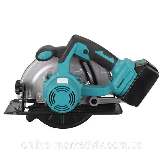 Акумуляторна циркулярна пила Circular Saw X-510 48V з 2 АКБ • Бездротова дискова пила для дерева, фанери, ДСП і домашніх робіт | Зображення 5