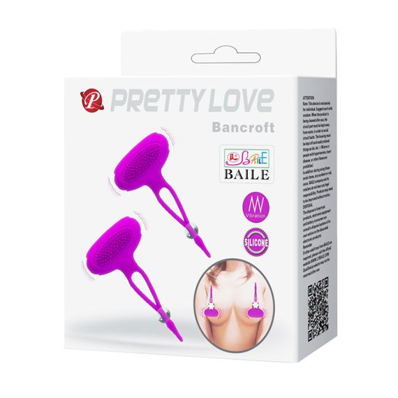 Затискачі для сосків - Pretty Love Bancroft Nipple Vibrator Purple | Зображення 5
