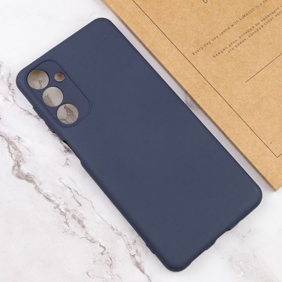 Чехол Silicone Cover Lakshmi Full Camera (A) для Samsung Galaxy M34 5G Синий / Midnight Blue | Зображення 3