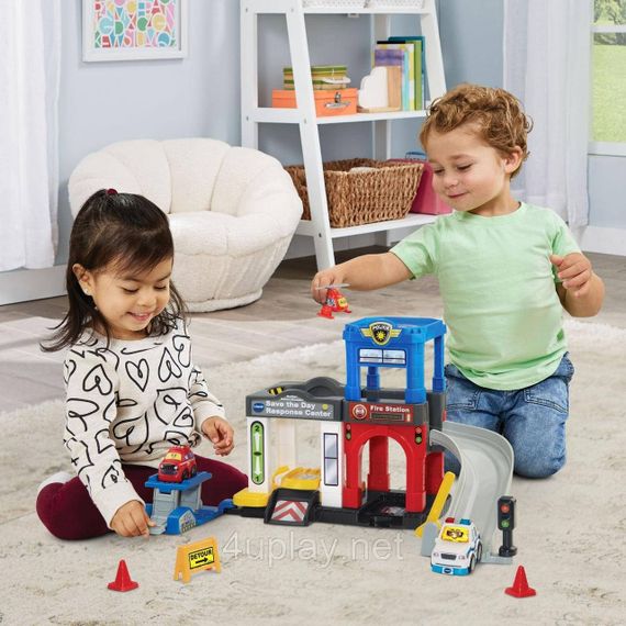 Игровой набор VTech Go! Go! Smart Wheels Служба спасения Центр реагирования Save The Day Response Center | Зображення 6