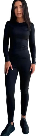 Жіноча зимова термобілизна Джемпер+Лосини XS Чорний (234576130_422) | Зображення 9