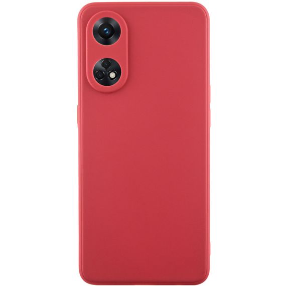 Силиконовый чехол Candy Full Camera для Oppo Reno 8 T 4G Красный / Camellia
