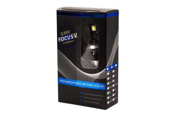 Комплект LED ламп HeadLight FocusV H4 (P43t) 40W 12V з активним охолодженням | Зображення 1